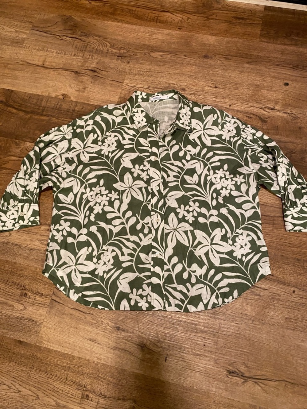 Mersea Lucca Linen Oversized Blouse Womens Small